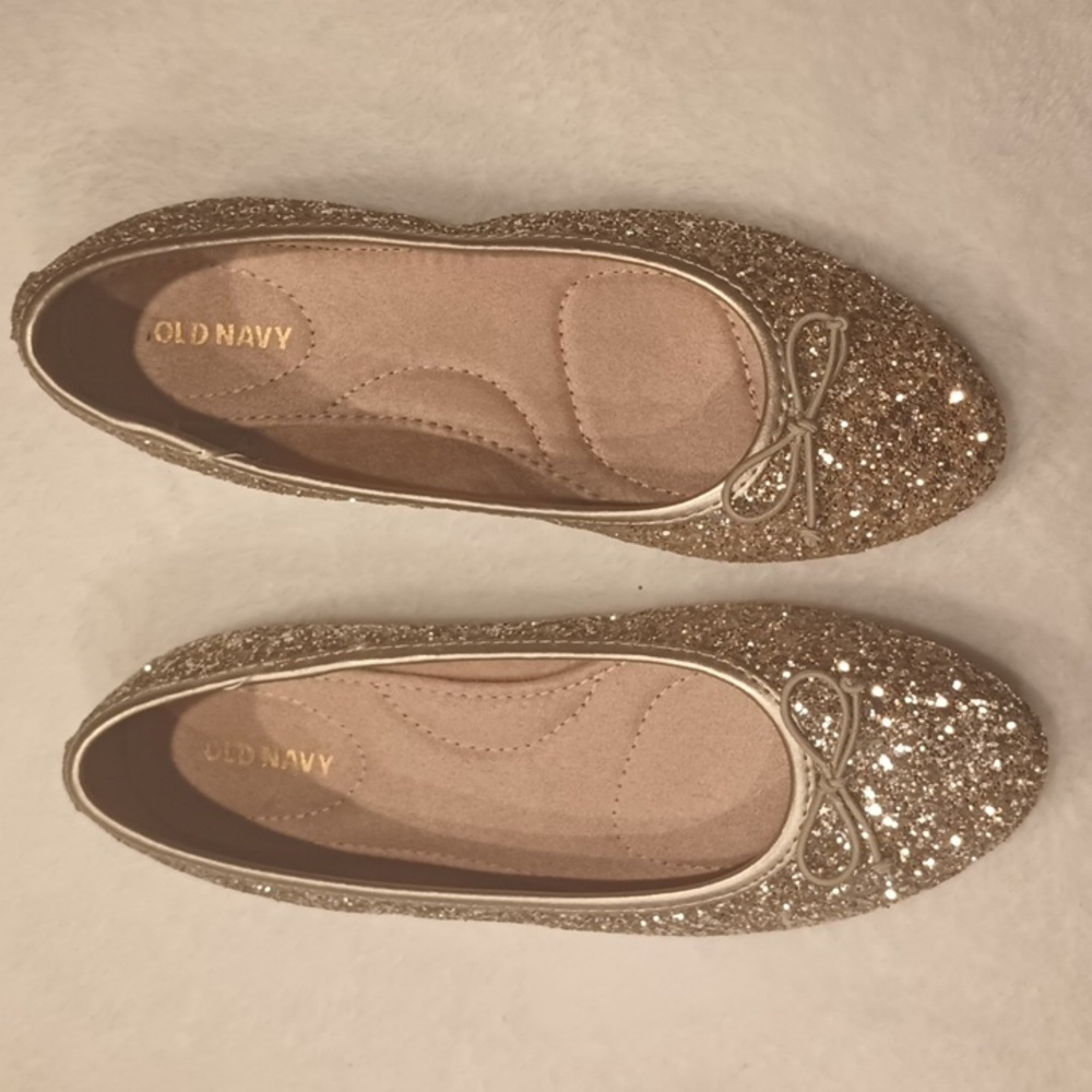 Women's old navy gold flats size 7